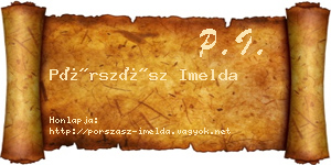 Pórszász Imelda névjegykártya
